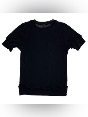 Skims Summer Mesh T-Shirt Black Size Medium